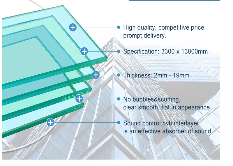 CE SGCC Certificate Laminated Glass Price 